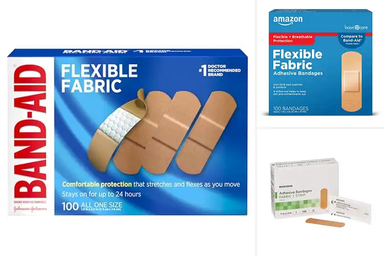 Detailed view of 10 Best 100-Count Adhesive Bandages: Secure & Gentle