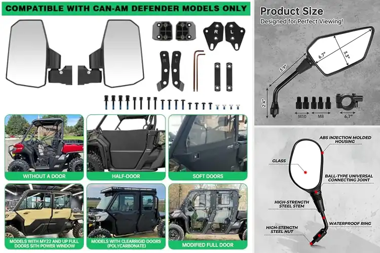 Detailed view of 10 Best ATV Mirrors for Safer, Clearer Off-Road Rides