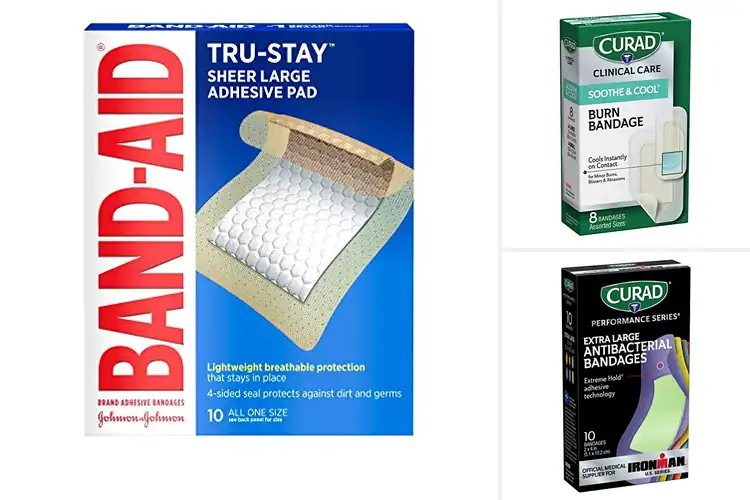 Detailed view of 10 Best Burn and Scrape Bandages: Stay Put & Heal Fast