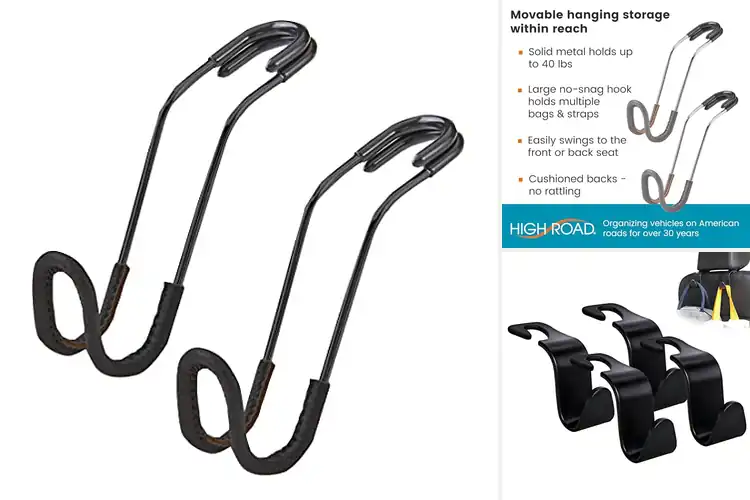 Detailed view of 10 Best Car Storage Hooks for a Tidy, Clutter-Free Ride