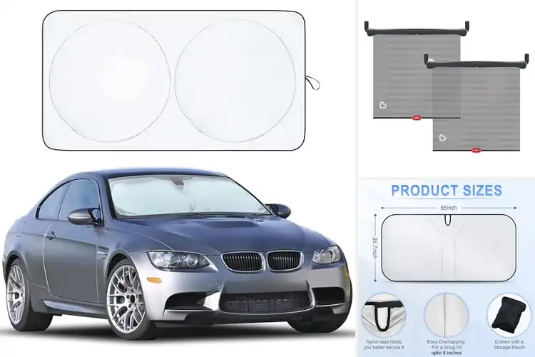 Detailed view of 10 Best Car Sun Shades to Keep Your Vehicle Cool & Protected