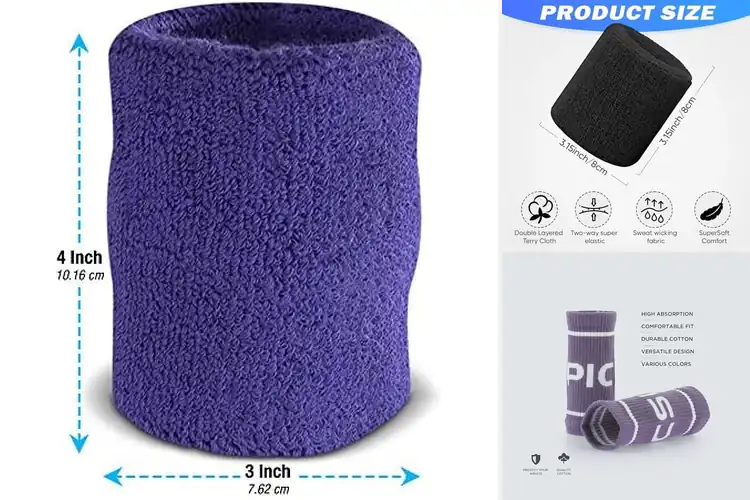 Detailed view of 10 Best Machine-Washable Wristbands for All-Day Comfort
