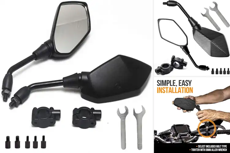 Detailed view of 10 Best Motorcycle Mirrors for Clear, Safe Rides