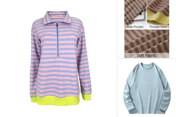 Detailed view of 9 Best Stylish Pullover Tops: Cozy & Chic Essentials