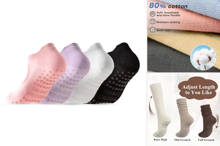 Detailed view of 10 Best Yoga Socks: Grip for Safer Yoga Flows